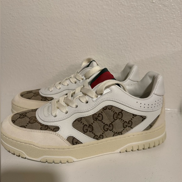 GUCCI RE-WEB MIX MEDIA WOMEN’S SNEAKERS - Picture 3 of 16